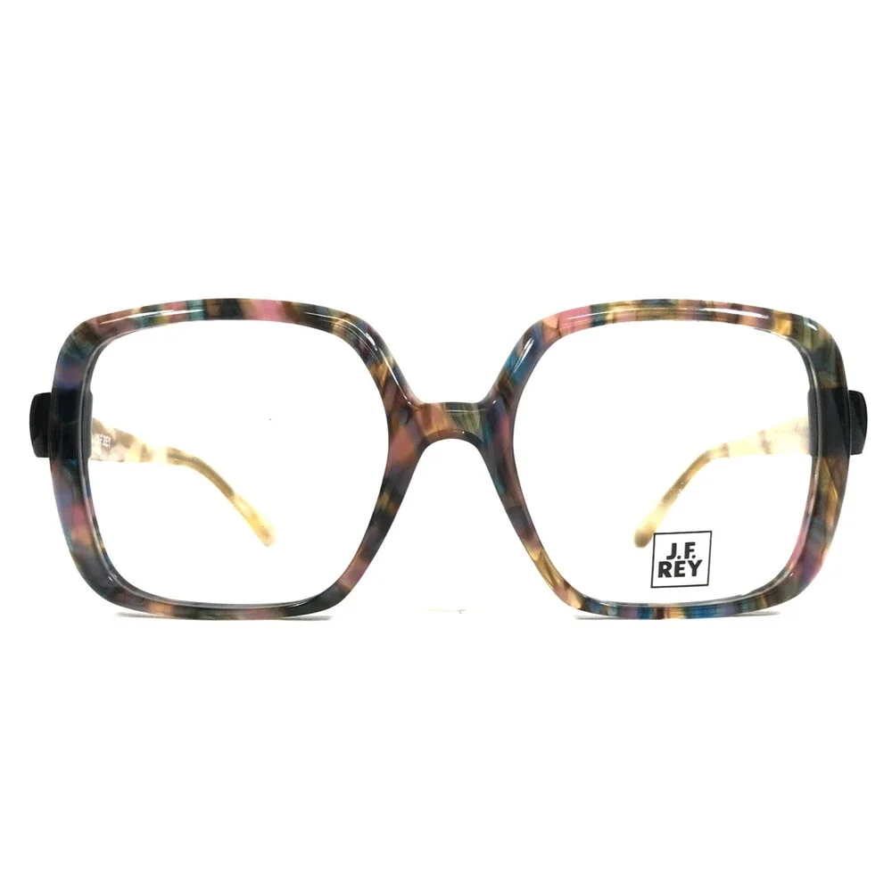 J. F. Rey Eyeglasses Frames JF1548 2000 Pink Blue Ivory Marbled 51-18-138